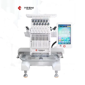 Yeshi Pro Embroidery Machine – Multi-Needle Commercial Embroidery for Custom Hats, Apparel & More