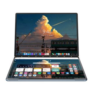 2-in-1 10.95″ Touchscreen Dual-Screen Laptop – Intel N100, 32GB RAM, 1TB SSD, Portable Business Notebook
