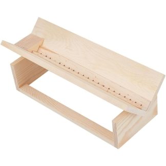 3-Piece Wooden Bookbinding Punching Cradle Set with Piercing Guide – DIY Book Binding & Repair Tool Kit